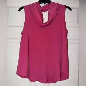 h.i.p. Vibrant Pink Cowl Neck Blouse
